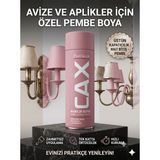 CAXCOLORS Sprey Boya Avize Aplik Metal Ahşap Boyası 400ML - Yüksek Kapatıcı Hızlı Kuruyan Akrilik - Pembe