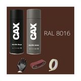 CAXCOLORS Sprey+Astar Premium Özel Yapım Akrilik Sprey Boya Seti 400 ml (Araba-Metal-Plastik-Ahşap) - KAHVERENGİ RAL-8016