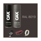 CAXCOLORS Sprey+Astar Premium Özel Yapım Akrilik Sprey Boya Seti 400 ml (Araba-Metal-Plastik-Ahşap) - KAHVERENGİ RAL-8019