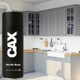 CAXCOLORS Yeni Nesil Akrilik Dönüşüm Sprey Boya 400 ml Dolap-Fayans-Cam-Plastik-Ahşap-Duvar - GÜMÜŞ GRİ
