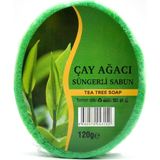Çay Ağacı Özlü Süngerli Sabun Banyo Duş Sabunu 120 G