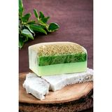 Çay Ağacı Sabunu - %100 Doğal Kabak Lifli Keçi Sütlü Çay Ağacı Yağı Sabunu- 120 gr