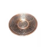 Çay Bardağı Bakır Altlık Seti 6 Adetli Set Özel Dövme Sarı Bakır Çay Bardağı Altlığı Bakır Çay Bardağı Tabağı Antik Bakır Alt Ta