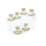 Çay Bardağı Çay Seti Çay Takımı Çini Desen 6 Kişilik Çay Seti