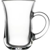Çay Bardak 6 Lı Kulplu Çay Bardağı