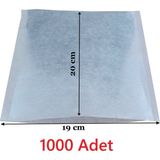 Çay Bitki Çayı Demleme Filtresi Boş Demlik Poşeti Galoşu Bonesi 19X20 cm 1000 Adet Ev Otel Cafe Horeca