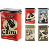 Çay Desenli Metal Saklama Kutusu, 5003250779