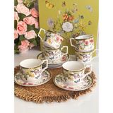 Çay Fincanı Muse Garden 6 Kişilik 12 Parça - Renkli - 200 ml