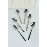 Çay Kaşığı 6Lı Set (Paslanmaz Çelik) Paslanmaz Çelik Metalik