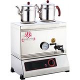 Çay Kazanı Iki Demlikli 40LIK Elektrikli Çay Makinesi - Inox