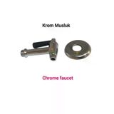 Çay Kazanı Musluğu (Kalin Diş) Ayna Çerçevesi Yanında Meşale Çay Kazanları Musluğu Safir SAFİRMUSLUK04