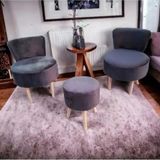 Çay Seti Tekli Koltuk Berjer Ve Puf Takımı (salon, Balkon, Ofis) 2 li Takım