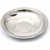 Çay Tabağı 12'li Paslanmaz Çelik Metal Parlak Çay Tabak Damla Lokanta Kafe Restaraunt 430 0,40MM - 0 - 3 lt - 51R-Turuncu
