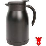 Çay Termos 580 ml Kapasite 4-5 Kişilik Piknik Okul Gezisi Spor Çay Saati - Siyah
