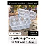 #Çaybardağı Çay Bardağı Taşıma Ve Saklama Kutusu Organizer Pratik Bardak Düzenleyici Kamp Piknik