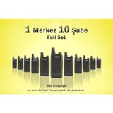 Çaycı Telsizi 1 Merkez 10 Şube Full Set