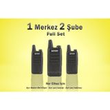 Çaycı Telsizi 1 Merkez 2 Şube Full Set