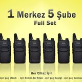 Çaycı Telsizi 1 Merkez 5 Şube Full Set