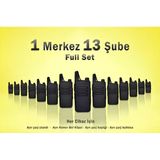 Çaycı Telsizi Seti 1 Merkez 13 Şube Lisanssız PMR446 El Telsizi Full Set Kafe Restoran Otel Garson İletişim Telsizi