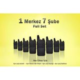 Çaycı Telsizi Seti 1 Merkez 7 Şube Lisanssız PMR446 El Telsizi Full Set Kafe Restoran Otel Garson İletişim Telsizi
