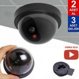 Caydırıcı Sahte Kamera Dome Güvenlik Kamerası Led Işıklı Caydırıcı