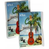 Caye K70-A Ukulele Teli Seti (Başlangıç - Soprano & Concert) | Beyaz Naylon Materyal, Yumuşak Çalım Hissi, Yeni Başlayan