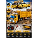 cayenna 1:32 Ölçek Uzaktan Kumandalı Şarjlı Damperli Tır – Işıklı 4 Kanal Büyük Boy Oyuncak Kamyon