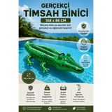 cayenna Çocuklar İçin Şişme Binici Havuz Oyuncağı Model Seçenekli Timsah Yunus Balina Ejderha Unicorn Deniz Botu