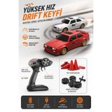 cayenna Drift RC 27 cm Uzaktan Kumandalı Şarjlı Drift Araba 4x4 Çekişli Neon LED Işıklı Yedek Lastik ve Duba Setli Oyuncak Araba