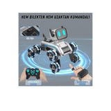 cayenna Oyuncak 2.4 GhZ Uzaktan ve Bilekten Kumandalı Şarjlı 8 Teker Akrobat Robot Köpek Müzikli ve Led Işık