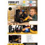 cayenna Pilli Işıklı ve Sesli Oyuncak Forklift 1:12 Ölçek Hareketli Çatallı Çocuk İş Makinesi