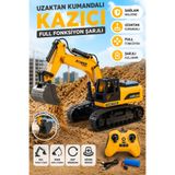 cayenna Şarjlı Uzaktan Kumandalı Kazıcı Kepçe Oyuncak Full Fonksiyonlu İş Makinesi