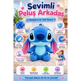 cayenna Stitch Sevimli Mavi Peluş Oyuncak 35 cm – Yumuşak Dokulu Büyük Kulaklı Peluş Arkadaş