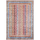 Caykovski Turuncu Modern Geometrik Etnik Desenli Boho Makinada Yıkanabilir Hafif Hav Toz Vermez Leke Tutmaz Kaymaz Taban Dijital Makine Baskı Halı Oturma Odası Salon Yolluk Koridor Mutfak Halısı