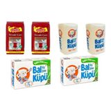 Çaykur 1 kg Dökme Çay (2) Balküpü 1 kg Küp Şeker (2) Balküpü Kristal Toz Şeker (2)