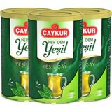 Çaykur 3 Adet Yaprak Yeşil Çay Sade 150 gr Doğal ve Katkısız Ferahlatıcı Özellik - Bitki Çayı