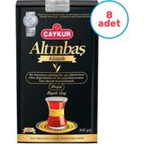 Çaykur 8'li Altınbaş Siyah Çay 500 gr Doğal Kalite Menşei ile Lezzetli İkram