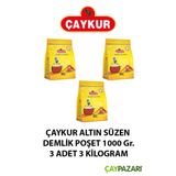 Çaykur Altın Süzen Demlik Poşet 1000 Gr. (KİLİTLİ POŞET) 3 Adet
