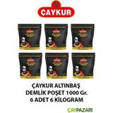 Çaykur Altınbaş Demlik Poşet Siyah Çay 1000 gr x 6 Adet Kolay Demlik Çay