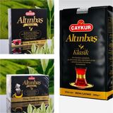 Çaykur Altınbaş Klasik 200 gr Serisi 1 Paket Dökme 200 gr 1 Paket Demlik Poşet 200 gr Kutu Içi 40'lı 1 Paket Bardak Poşet 200 gr Kutu Içi 100'LÜ