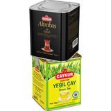 Çaykur Altınbaş ve Burcum 100GR Teneke Kutu Çay Paketi - 400 gr