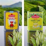 Çaykur Bergamotlu Serisi Teneke Ambalaj 1 Adet Tomurcuk 125 gr Earl Grey Siyah Dökme Çay 1 Adet Burcum Yeşil Çay 100 gr Bergamot Aromalı (Earl Grey'in Yeşil Hali)