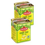 Çaykur Burcum Yeşil Döküm Çay Teneke Kutu 2x100 gr | Karadeniz Çay Filizi