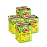 Çaykur Burcum Yeşil Döküm Çay Teneke Kutu 4x100 gr | Karadeniz Çay Filizi