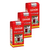 Çaykur Çay Çiçeği Siyah Döküm Çay 200 gr 3'lü Paket | Üst Tomurcuk ve Filiz
