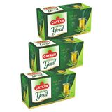 Çaykur Herdem Yeşil Çay Süzen Poşet 1,6gr 25 Adet Üçlü Paket