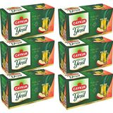 Çaykur Herdem Yeşil Çay Süzen Poşet Elmalı 1,6gr 25 Adet Altılı Paket