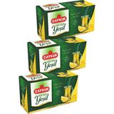 Çaykur Herdem Yeşil Çay Süzen Poşet Limonlu 1,6gr 25 Adet Üçlü Paket