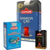 Çaykur Kamelya 1kg, Altınbaş 200GR, 42 No Tirebolu 500GR Dökme Çay Paketi - 400 gr