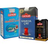Çaykur Kamelya 500GR, Altınbaş 200GR, 42 No Tirebolu 500GR Dökme Çay Paketi - 400 gr